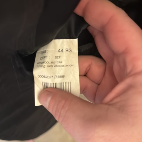 Men’s Brook’s Brother’s, full suit size 44R. Pants size 38. Hemmed to 30. - Picture 4 of 4